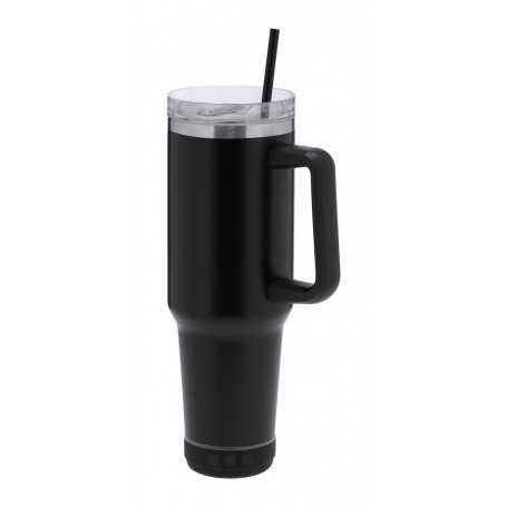 Mug termico con cassa acustica Nero