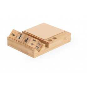 Calendario perpetuo con blocco appunti Naturale