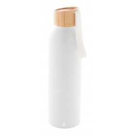 Borraccia in alluminio riciclato Bianco