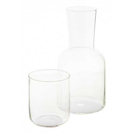 Set bicchiere e caraffa Trasparente