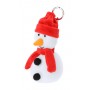Portachiavi natalizio di peluche, pupazzo di neve Multicolore