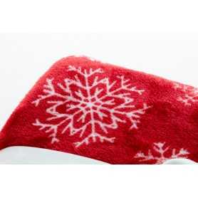 Coperta natalizia in RPET Rosso