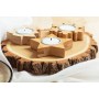 Porta tea light natalizio, albero di Natale Naturale
