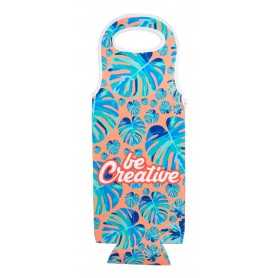 Borsa vino in RPET personalizzabile Bianco