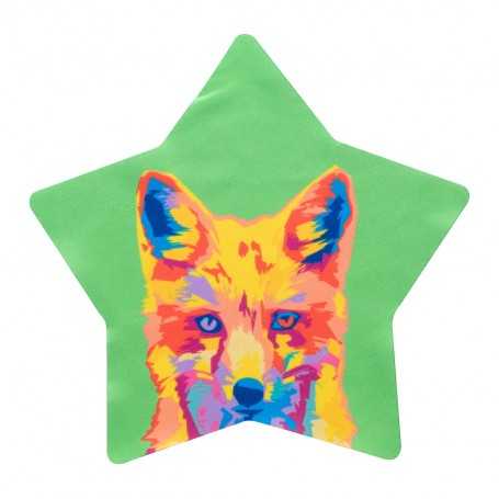 Pulisci occhiali personalizzabile, stella Bianco