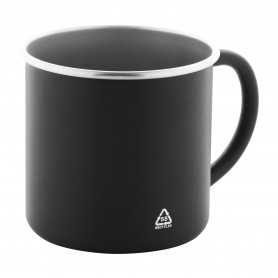 Mug in acciaio riciclato Nero