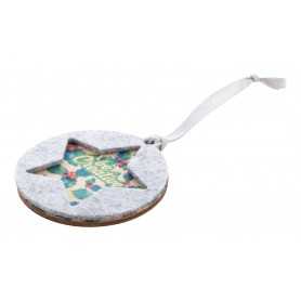 Decorazione natalizia, stella Grigio