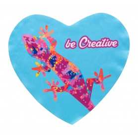 Pulisci occhiali personalizzabile, cuore Bianco