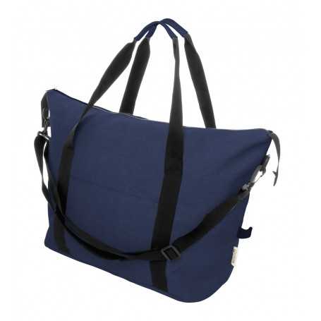 Borsa da viaggio in tela riciclata Blu scuro