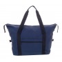 Borsa da viaggio in tela riciclata Blu scuro