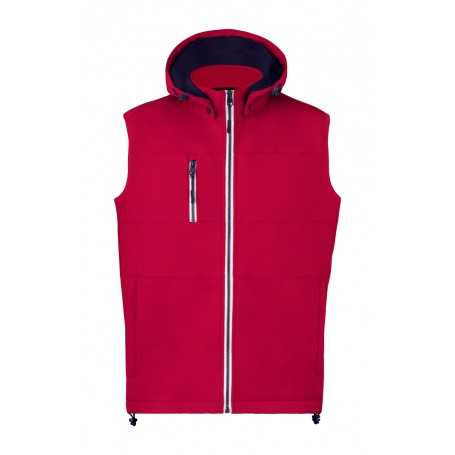 Gilet termico in softshell Rosso XS