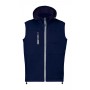 Gilet termico in softshell Blu scuro XS