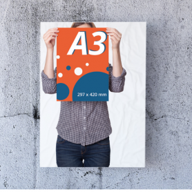 Manifesti A3 (297x420 mm.) Blueback