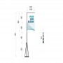 PALO TELESCOPICO 7mt con Bandiera 5 mt.|Home|StampaFast