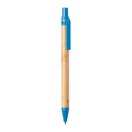 Penna a sfera in bambù AP722054-06 (blu)