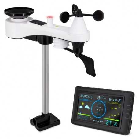 STAZIONE METEOROLOGICA WIRELESS CON VELOCITÀ DEL VENTO E PLUVIOMETRO “EOLO” 10873|Tecnologia e Hitech|StampaFast