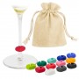 SET 12 SEGNABICCHIERI IN SILICONE SAZUL 10850|Kit accessori per il vino|StampaFast