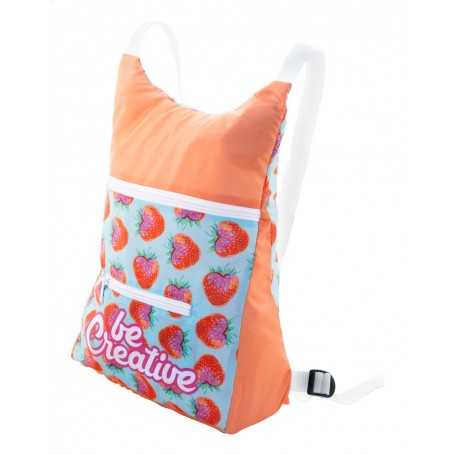Zaino ripiegabile in RPET personalizzabile Bianco