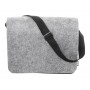 Borsa a tracolla in feltro RPET Grigio