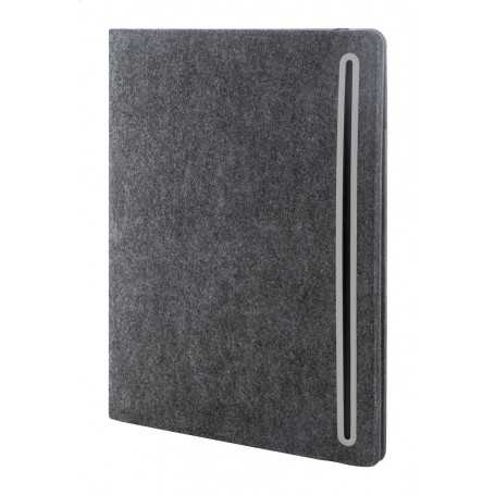 Portadocumenti in feltro RPET Grigio scuro