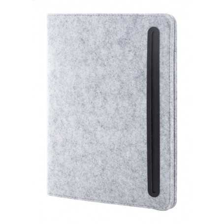 Portadocumenti in feltro RPET Grigio
