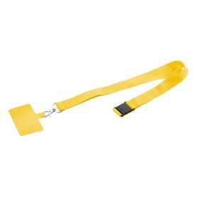 Lanyard in RPET portacellulare Giallo