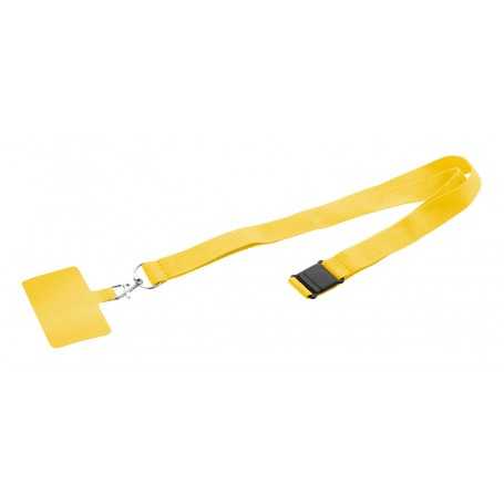 Lanyard in RPET portacellulare Giallo