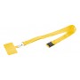 Lanyard in RPET portacellulare Giallo