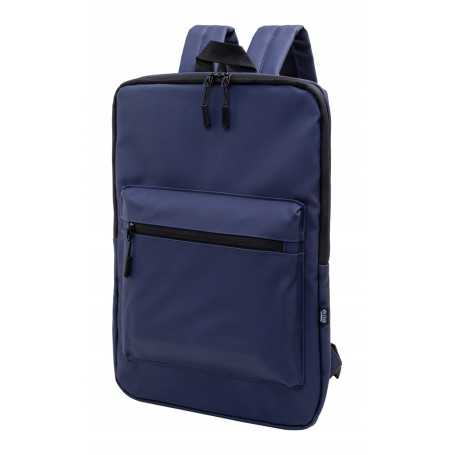 Zaino porta computer in RPET Blu scuro
