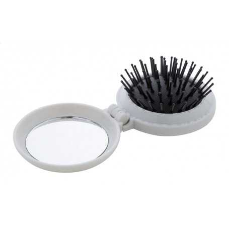 Spazzola per capelli in RABS con specchio Bianco