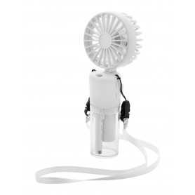 Ventilatore ricaricabile con nebulizzatore Bianco