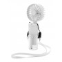 Ventilatore ricaricabile con nebulizzatore Bianco