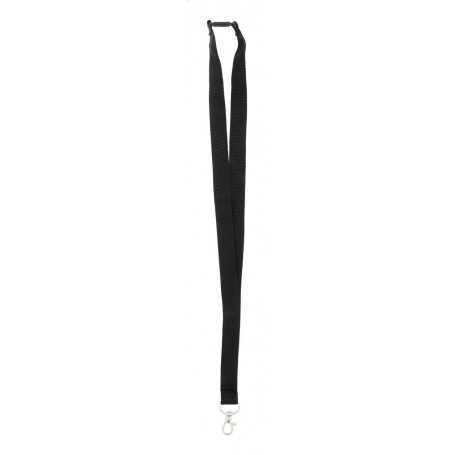 Lanyard in RPET Nero