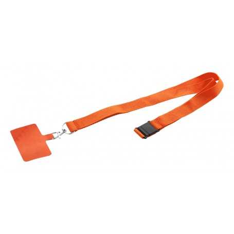 Lanyard in RPET portacellulare Arancione