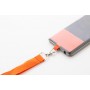 Lanyard in RPET portacellulare Arancione