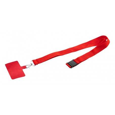 Lanyard in RPET portacellulare Rosso