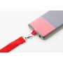 Lanyard in RPET portacellulare Rosso