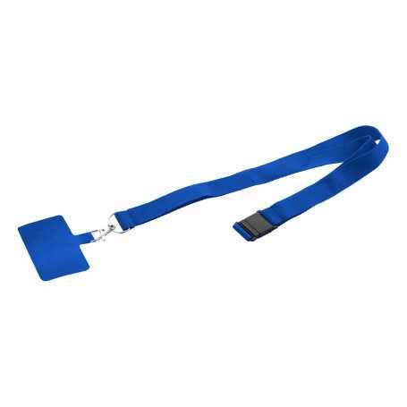 Lanyard in RPET portacellulare Blu