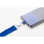 Lanyard in RPET portacellulare Blu