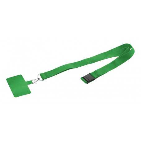 Lanyard in RPET portacellulare Verde