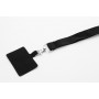 Lanyard in RPET portacellulare Nero