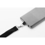 Lanyard in RPET portacellulare Nero