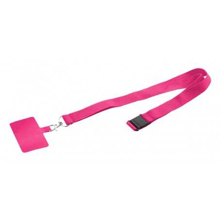 Lanyard in RPET portacellulare Fucsia