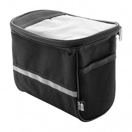 Borsa in RPET portacellulare da bicicletta Nero