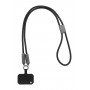 Lanyard in RPET con cavo di ricarica da 60W Nero