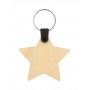 Portachiavi natalizio personalizzato, stella Naturale