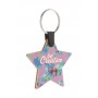 Portachiavi natalizio personalizzato, stella Naturale