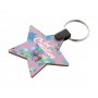 Portachiavi natalizio personalizzato, stella Naturale