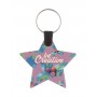 Portachiavi natalizio personalizzato, stella Naturale
