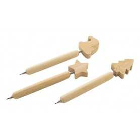 Penna a sfera natalizia, albero di Natale Naturale